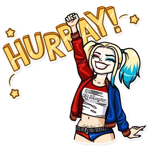 Harley Quinn Stickers Set For Telegram