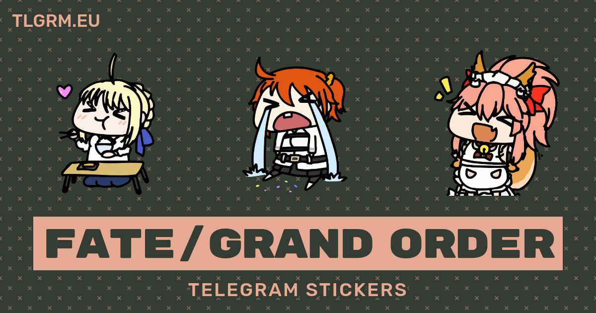 Fate Grand Order Animated Sticker Set For Telegram