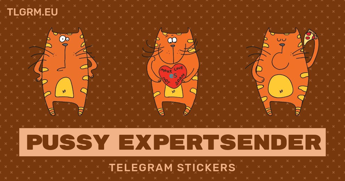 Pussy Expertsender Stickers Set For Telegram