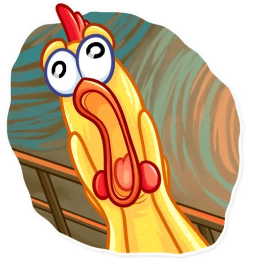 Sticker “Screaming Chicken-10”