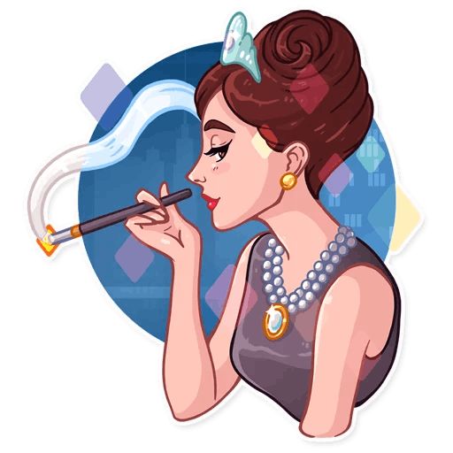 Sticker “Miss Hepburn-11”
