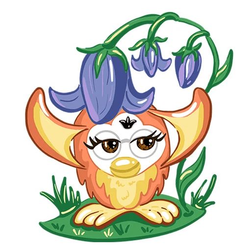 Sticker “Fluffy Friend Furby-12”