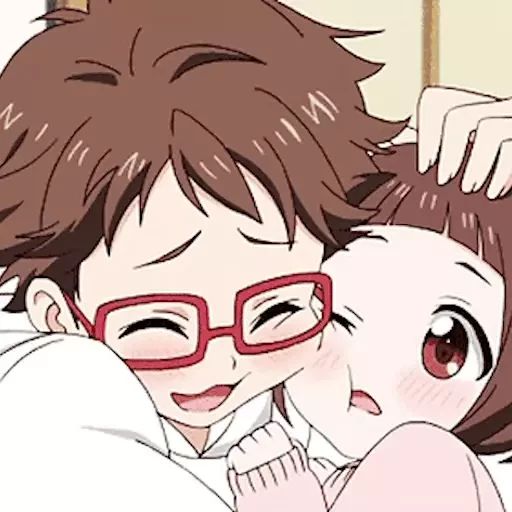 “Anime Hugs” animated sticker set for Telegram