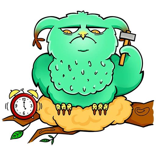 Sticker “Owl Bubo-7”