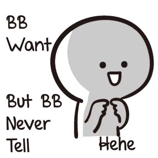 Sticker “Bby Never Tell-1”