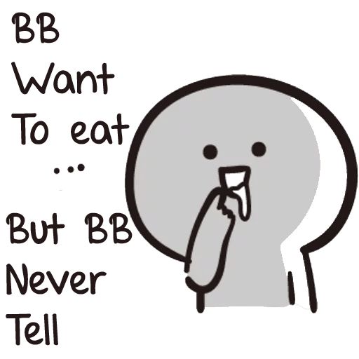 Sticker “Bby Never Tell-9”
