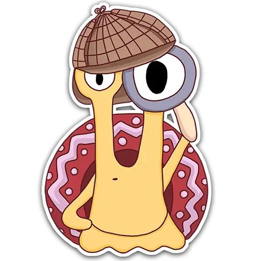 Sticker “Oscar The Snail-4”