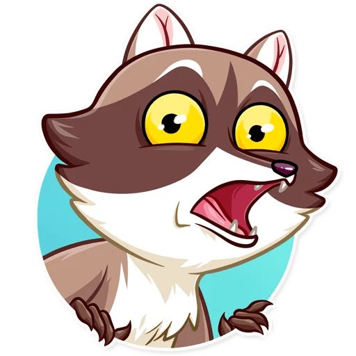 Sticker “Bandit Raccoon-4”