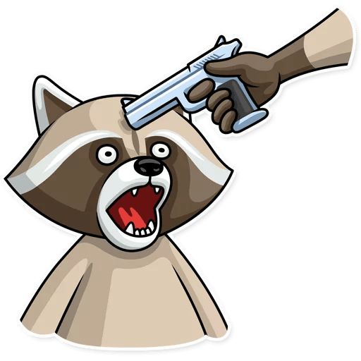 Sticker “Criminal Raccoon-12”