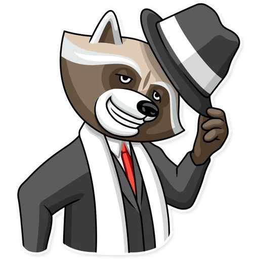 Sticker “Criminal Raccoon-5”