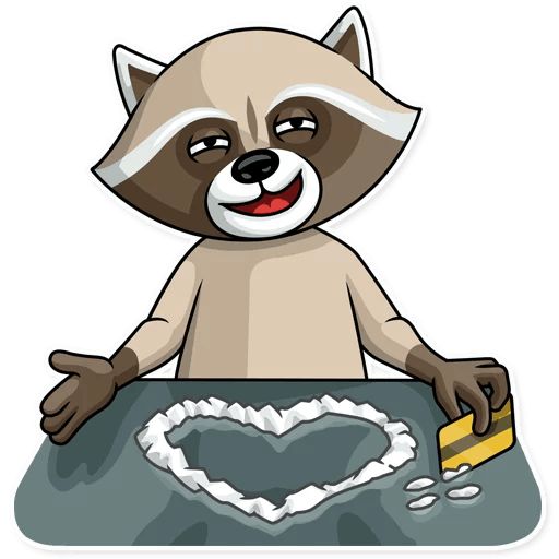 Sticker “Criminal Raccoon-6”