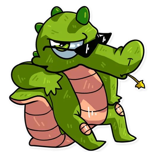 Sticker “Harold the Alligator-2”