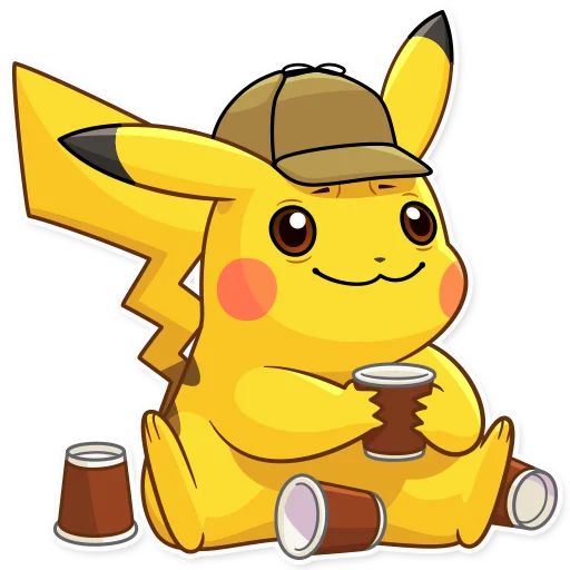 Sticker “Pikachu Detective-6”
