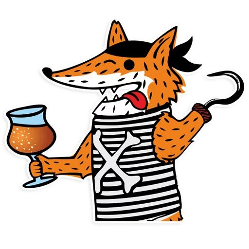 Sticker “Pirate fox-11”