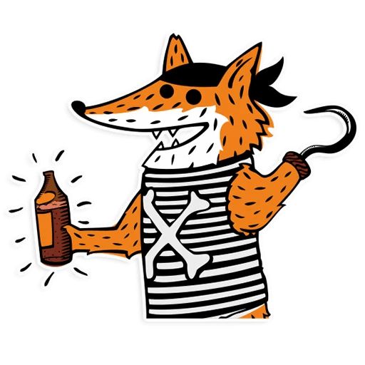 Sticker “Pirate fox-5”