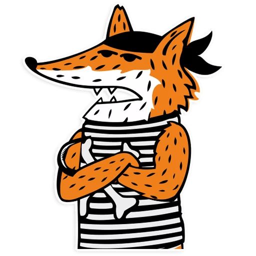 Sticker “Pirate fox-7”