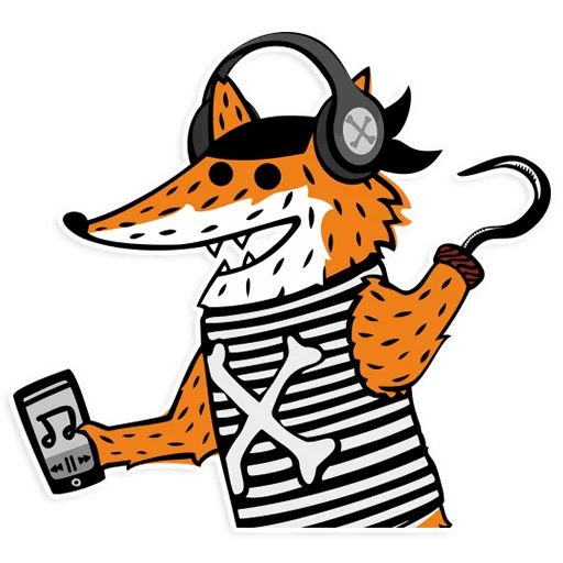 Sticker “Pirate fox-9”