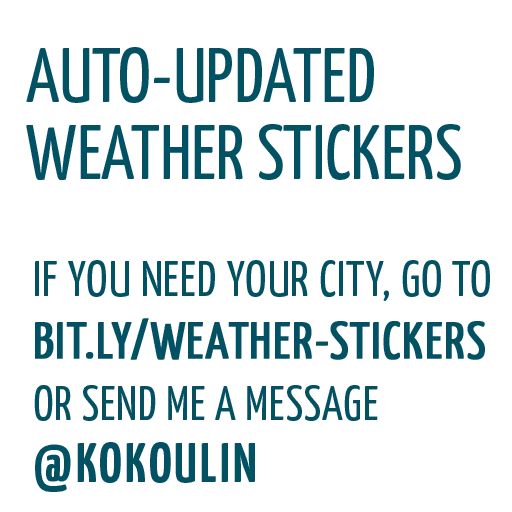Sticker “Auto-update weather stickers-1”