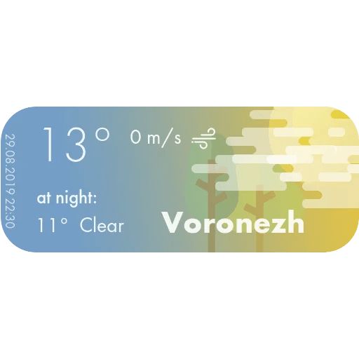 Sticker “Auto-update weather stickers-12”