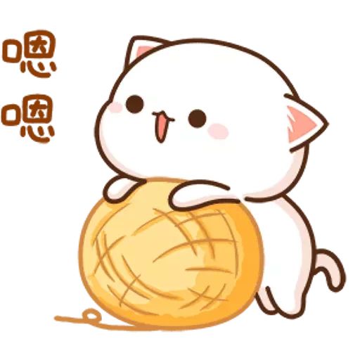 Sticker “Mochi Peach Cat 2-2”