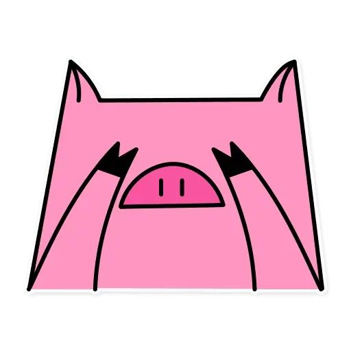 “German The Pig” stickers set for Telegram