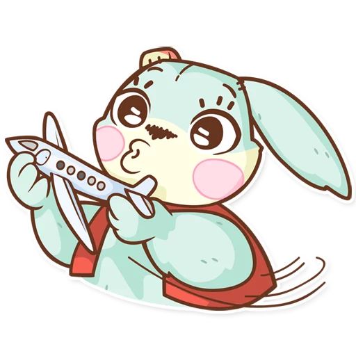 Sticker “Plush Baby Bunny-12”