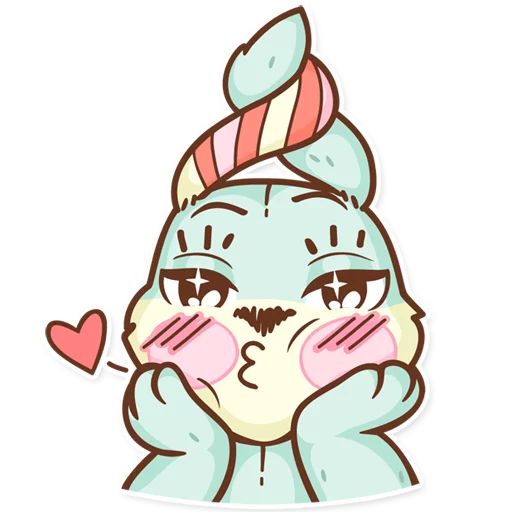 Sticker “Plush Baby Bunny-2”