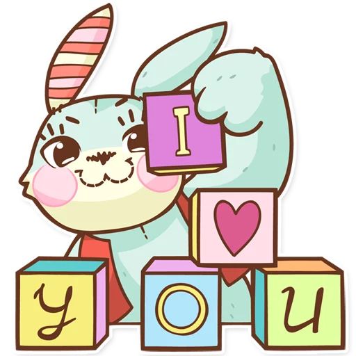Sticker “Plush Baby Bunny-6”