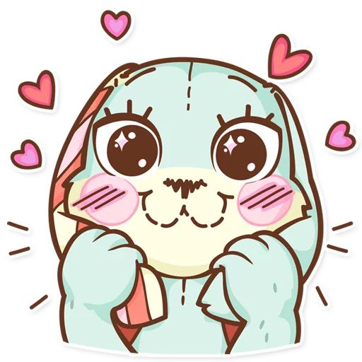 Sticker “Plush Baby Bunny-8”