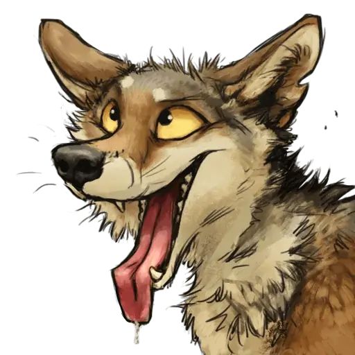 “Wolf” stickers set for Telegram