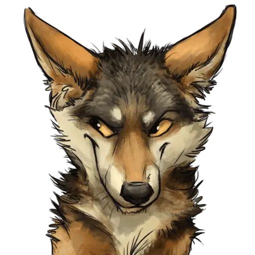 “Wolf” stickers set for Telegram