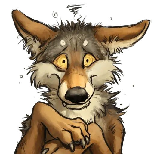 “Wolf” stickers set for Telegram
