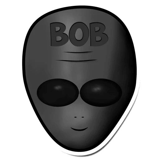 Sticker “Alien named Bob-1”