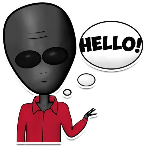Sticker “Alien named Bob-2”