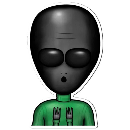 Sticker “Alien named Bob-5”
