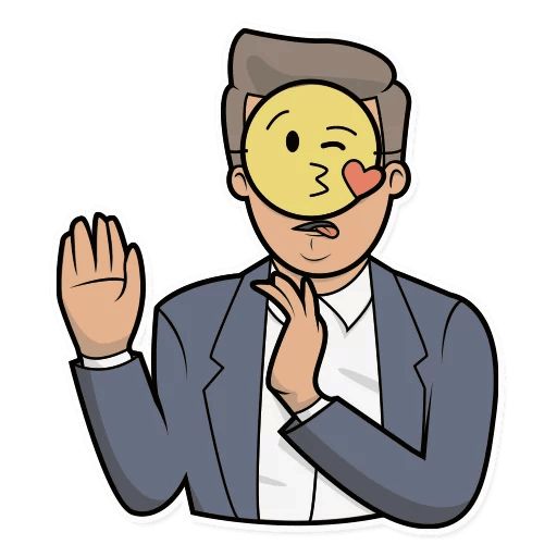 Sticker “Emoji Man-12”