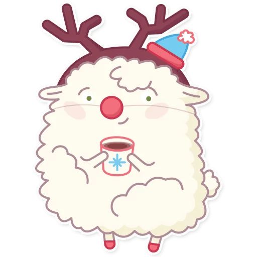 Sticker “Cute Sheep-1”