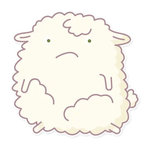 Sticker “Cute Sheep-4”