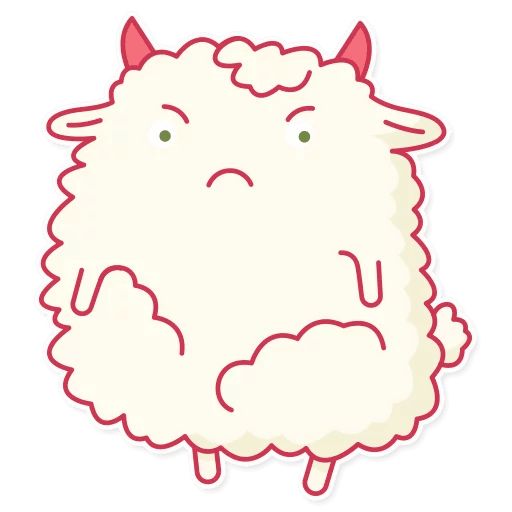 Sticker “Cute Sheep-5”