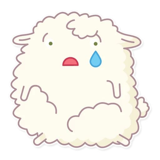 Sticker “Cute Sheep-6”