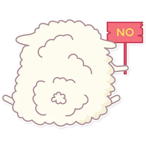Sticker “Cute Sheep-9”