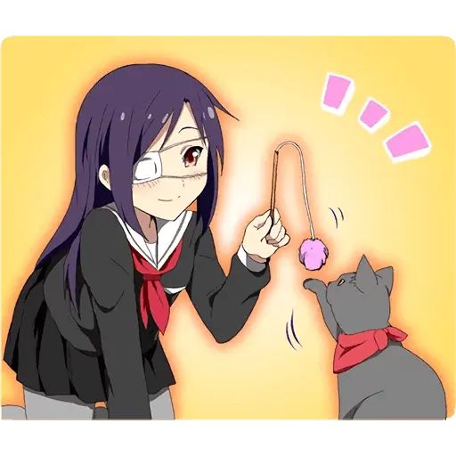 “Chūni Girl” stickers set for Telegram
