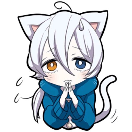 Sticker “White Kitten-10”