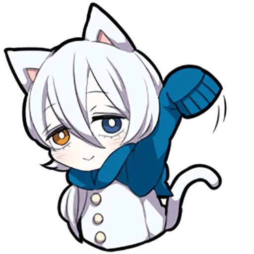 Sticker “White Kitten-12”