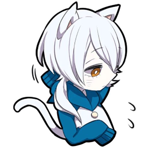 Sticker “White Kitten-9”