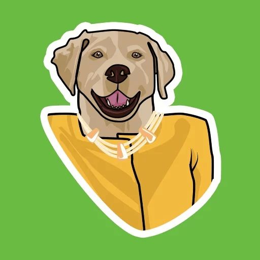 Sticker “Cute Dogs-11”