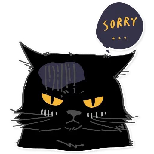 Sticker “Black Cat-7”