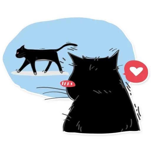 Sticker “Black Cat-8”