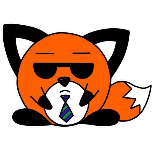 Sticker “Spherical fox-3”