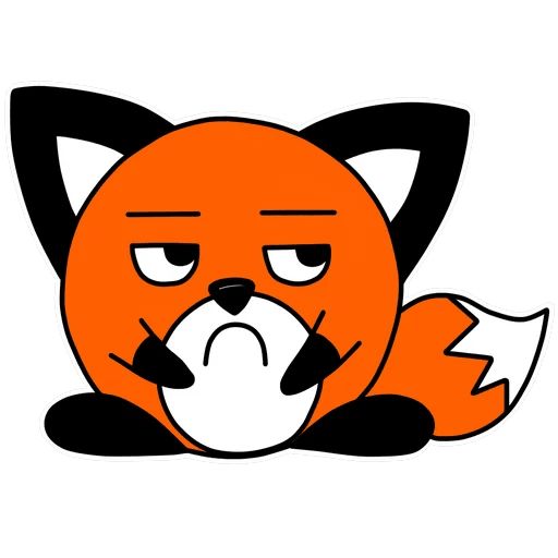 Sticker “Spherical fox-8”
